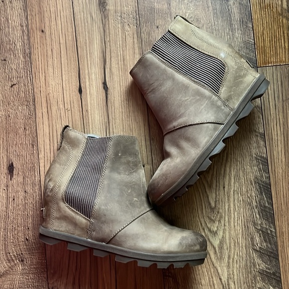 Sorel Joan of Arctic ll Wedge Chelsea Snow Boot - Taupe Grey size 10 - Picture 13 of 13